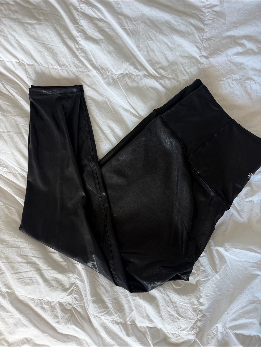 Athleta Elation High Rise Matte Foil Shine 7/8 Legging - Picture 3 of 5